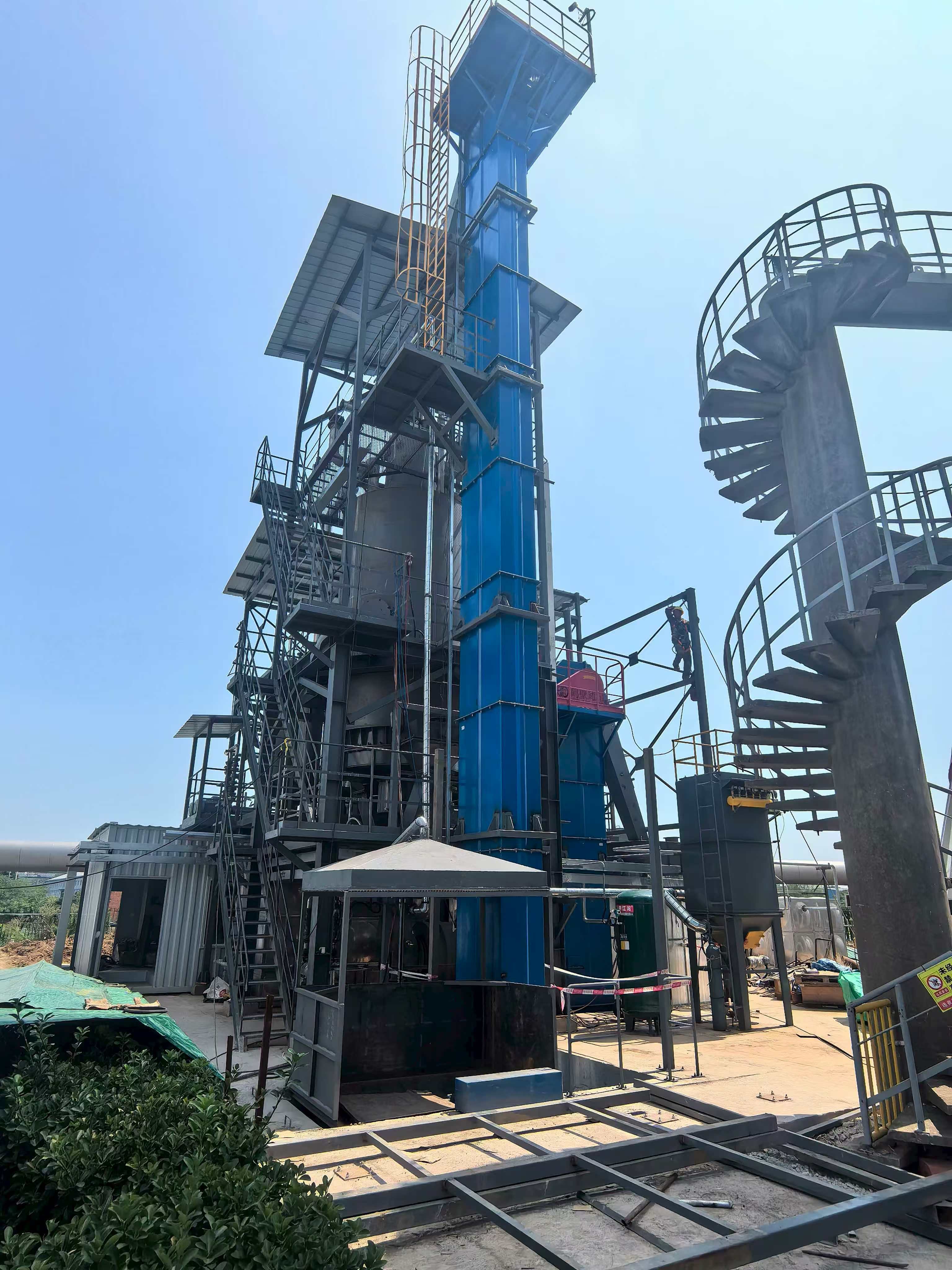 300kW Wood Chips Updraft Fixed Bed Gasification Power Plant Co-generating Biochar in Wuxi, Jiangsu Province